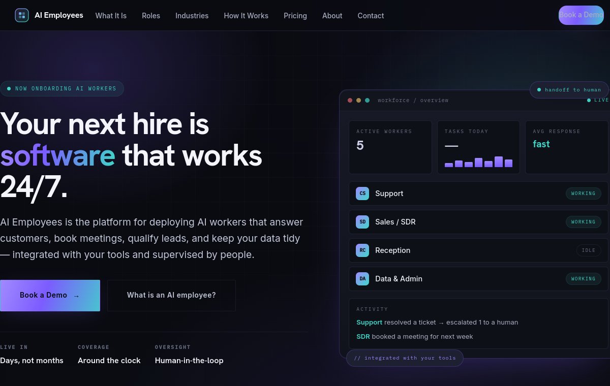 AI Employees website